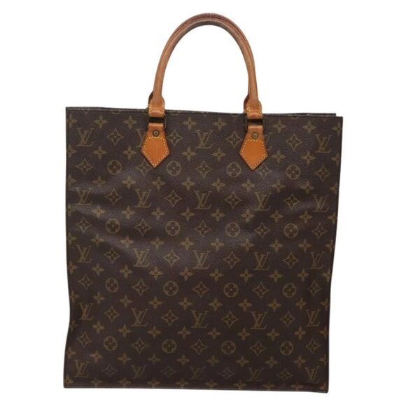 LOUIS VUITTON Monogram Sac Plat Hand Bag M51140 LV Auth 142198 - Picture 3 of 16